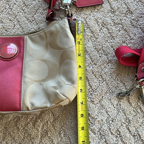 🔥COACH signature stripe vintage handbag F19218 - Picture 11 of 11